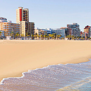 Gandia beach in Valencia Mediterranean Spain